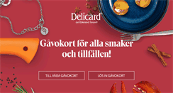Desktop Screenshot of delicard.se