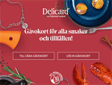 Tablet Screenshot of delicard.se